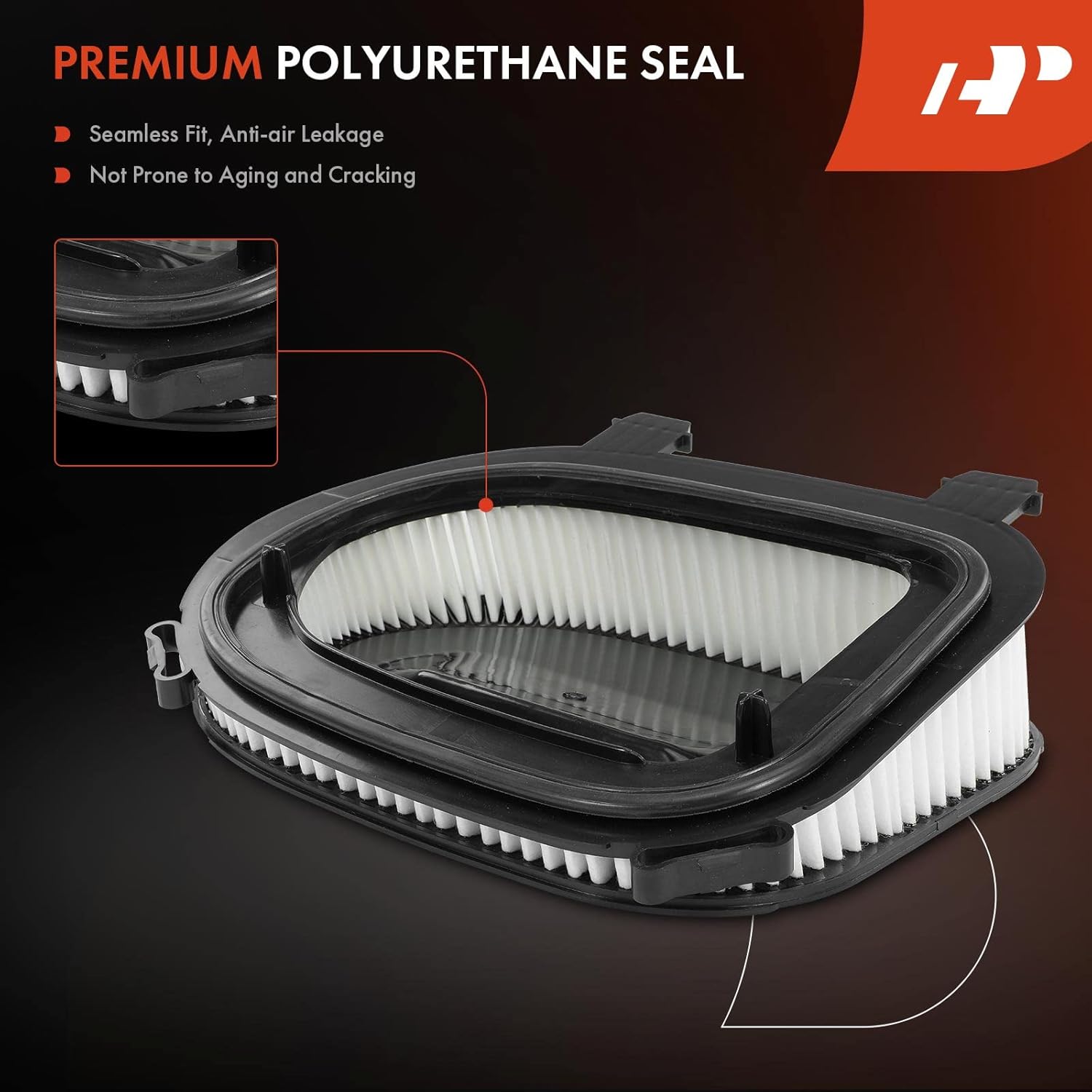A-Premium 2-PC Front Engine Air Filter Compatible with BMW F25 Series X3 2015-2017 2.0L, Replace# 13717811026
