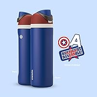Vista 6 de Owala Marvel FreeSip - Botella de agua aislada de acero inoxidable con popote para deportes y viajes, botella de agua deportiva sin BPA, 24 onzas
