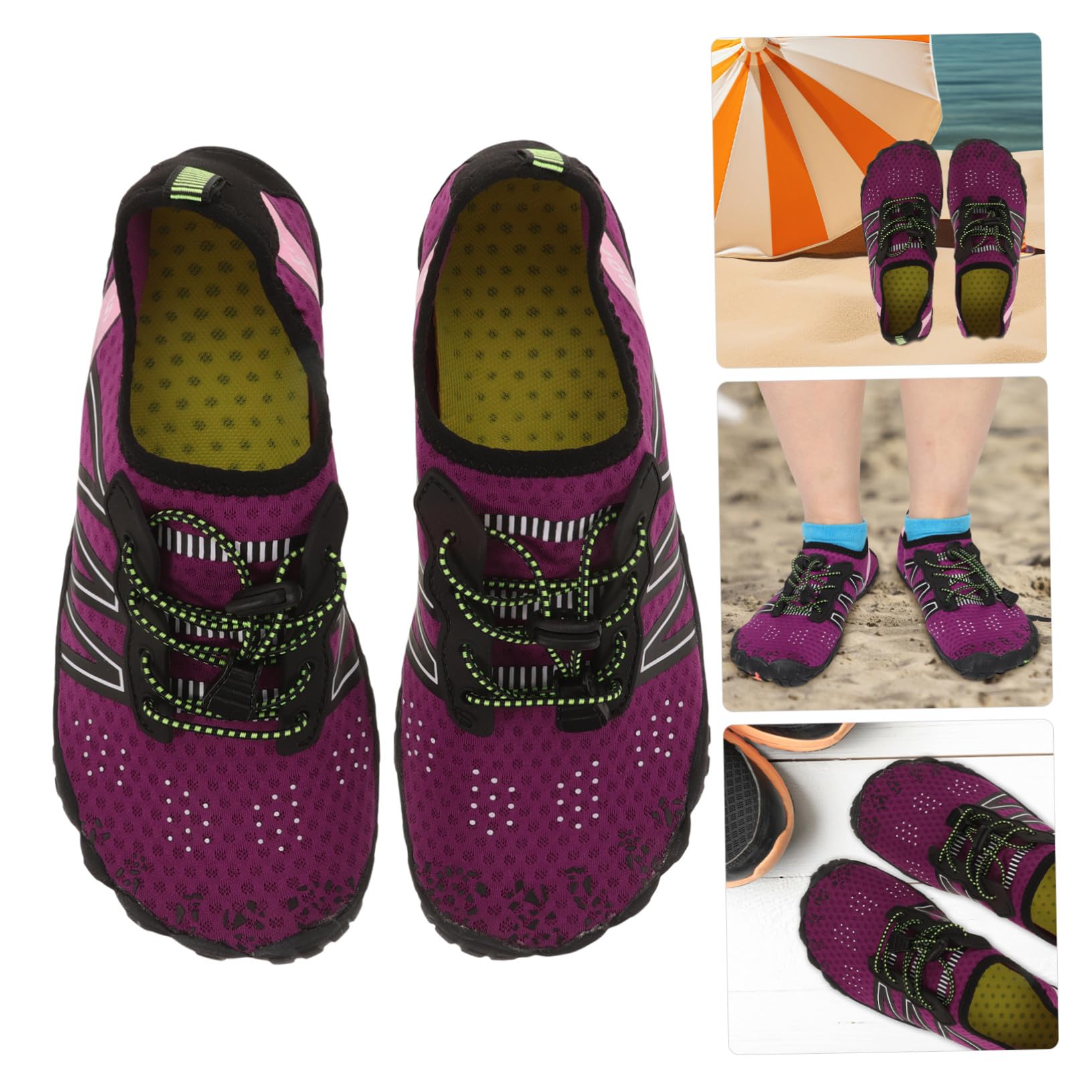 KOMBIUDA Unisex Wasserschuhe Schnell Trocknend rutschfest Leichte Badeschuhe für Herren Damen Strand Schwimmschuhe Outdoor Beach Shoes Pool Schuhe