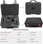 Hard Case for DJI RS 5 Combo, Waterproof & Impact-Resistant Travel Carrying Case for DJI RS 5 Gimbal Stabilizer and Accessories