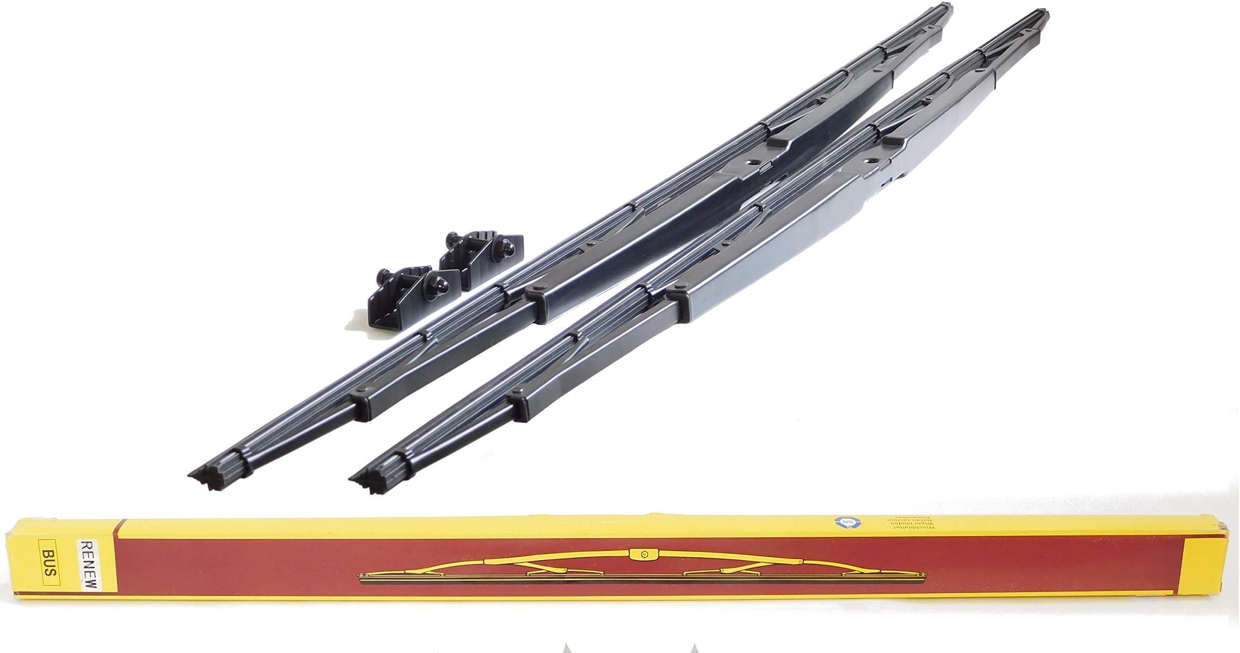 32" Heavy Duty Windshield Wiper Blade Pair with Wide and Narrow Saddle Mount for Motorhome, Recreational Vehicle RV and bus