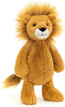 Jellycat Bashful Lion Stuffed Animal, Medium 12 inches - Big Cat Plush Toy - Classic Children's Gift