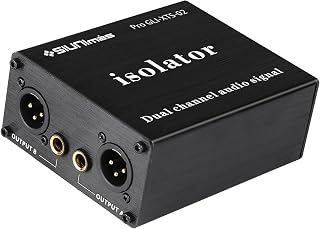 Pro GLI-XTS-02 3Pin XLR/TS/TRS 6.5inch Ground Loop Noise Isolator Box Hum Eliminator for Audio Playing System Ground Loop Isolation (Pro GLI-XTS-02)