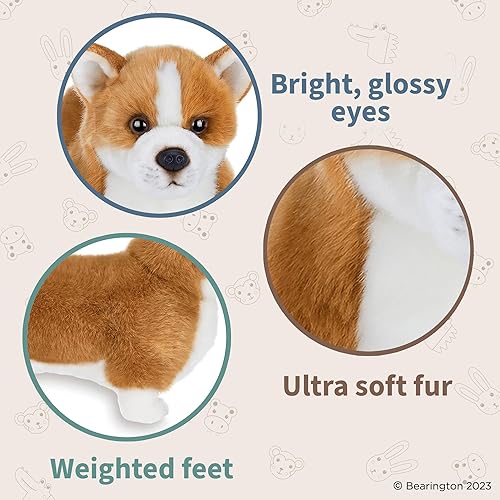 Miniatura 3 de Bearington Queenie Corgi - Cachorro de peluche, 13 pulgadas