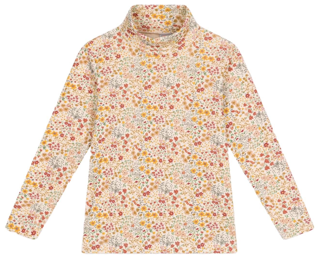 Petit Bateau A0BO2 Langärmeliges Unterhemd Mädchen Lawine / Kupfer / Multico 5 Jahre