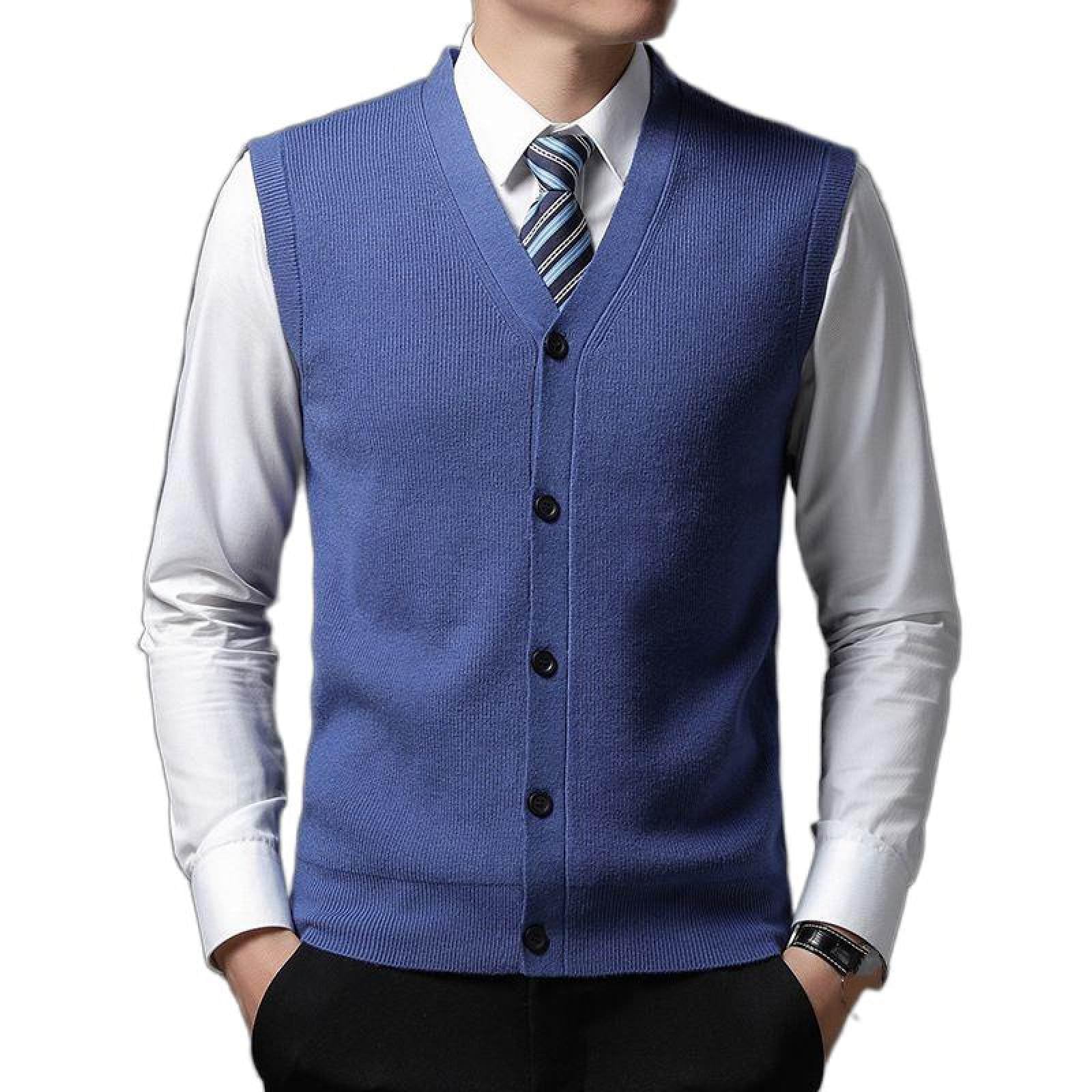 Suéter casual de moda para hombres que buscan comodidad sin mangas 2