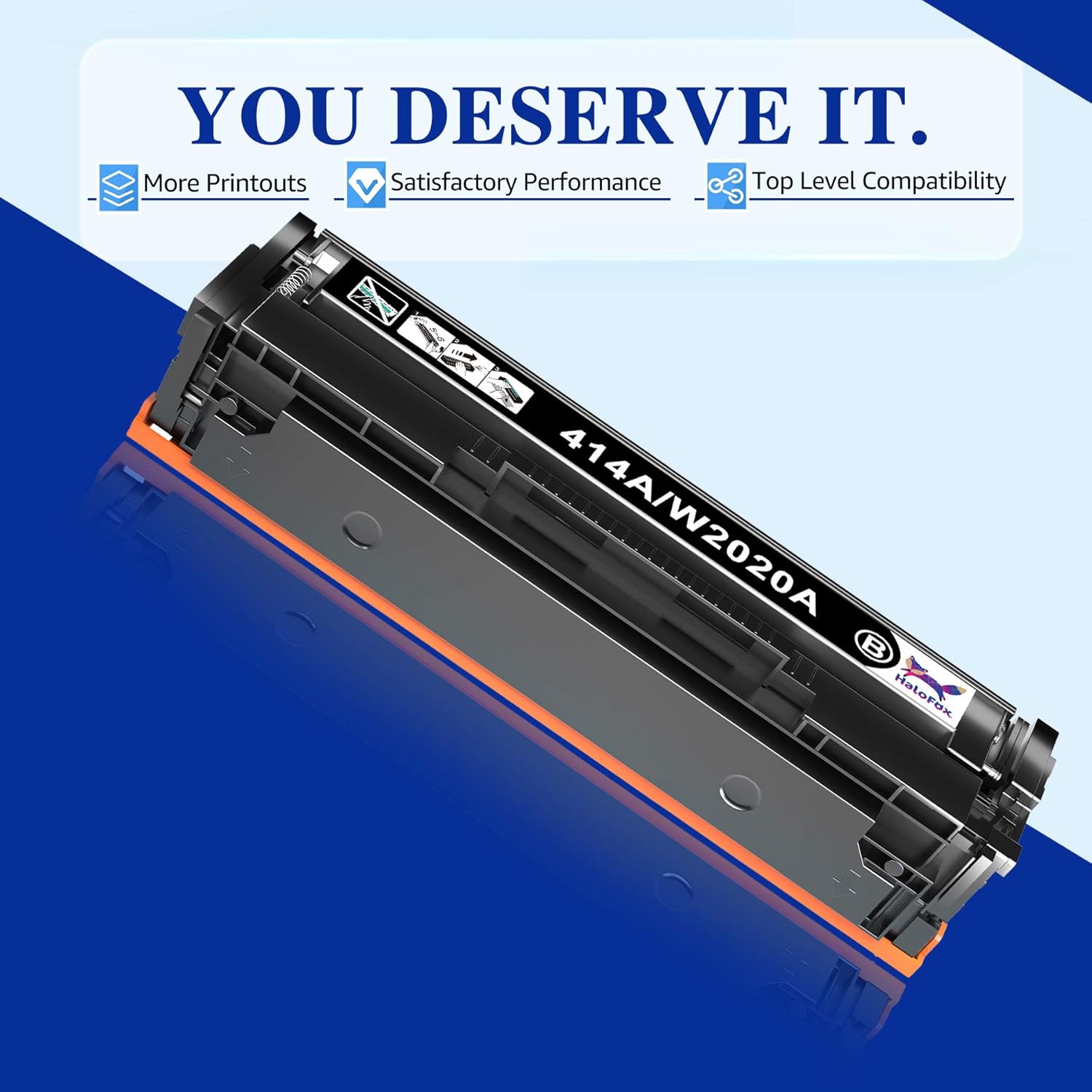 🛒 Crazy Deals HaloFox Compatible Toner Cartridge Replacement for HP 414A W2020A W2021A W2022A W2023A for HP Color Laserjet M454dw M454dn MFP M479fdw M479fdn Printer (Black Cyan Magenta Yellow, 4-Pack)
