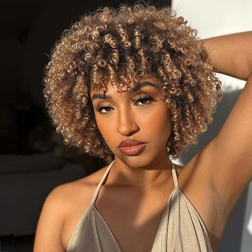 Lady Hanne Peluca corta de rastas cortas afro rizadas pelucas trenzadas para mujeres negras, rastas sintéticas trenzadas trenzadas ombré, pelucas de