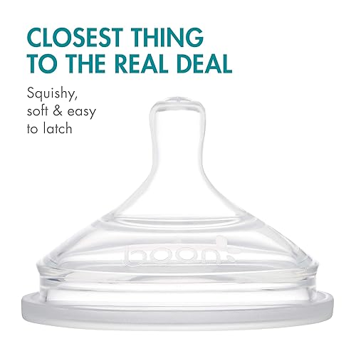 Miniatura 3 de Tetinas de silicona para biberones Boon Nursh - Tetina para biberones de bebé Boon Nursh - Suministros para alimentación con biberón - Tetina para