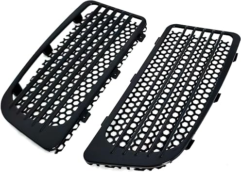 1 Pair Motorcycle Radiator Grills Cover, Engine Cooler Lower Fairing Radiator Cover for Harley Touring Electra Glide Street Glide Road Glide Tri Glide Ultra Limited FLHTK 2014-2023 Black 2