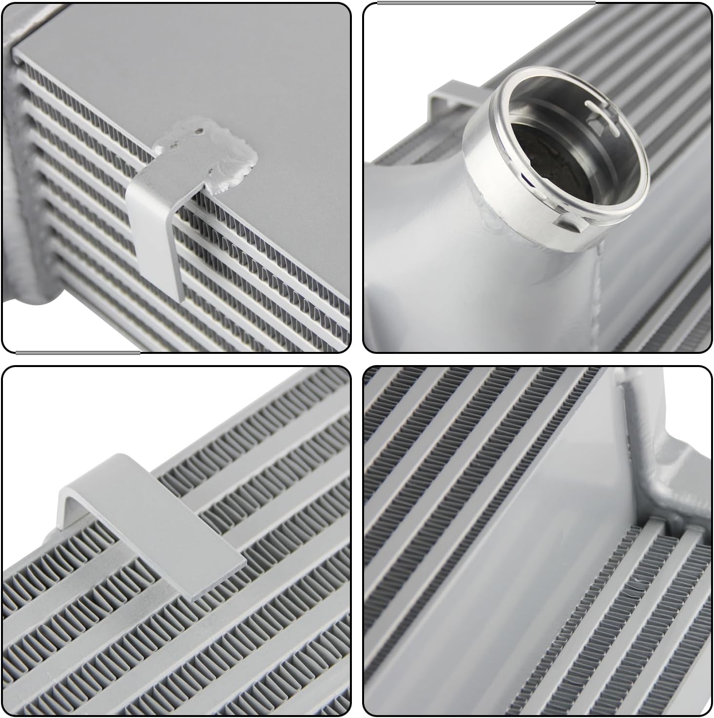 Intercooler for BMW E Series 2.0l Diesel E81/E82 120d 123d E90 E91 E92 E93 320d Aluminum Silver