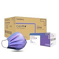 Vista 4 de Cranberry USA C2700CB Cosmo - Mascarilla facial desechable para las orejas, Verde galáctico, 1 Unidad (Paquete de 50)