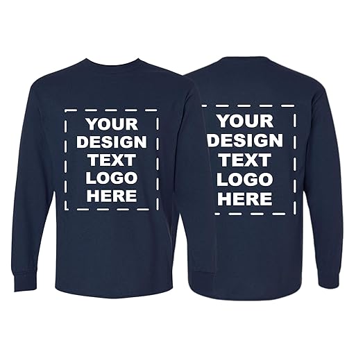 Custom Long Sleeve Shirt for Men Women, Add Your Own