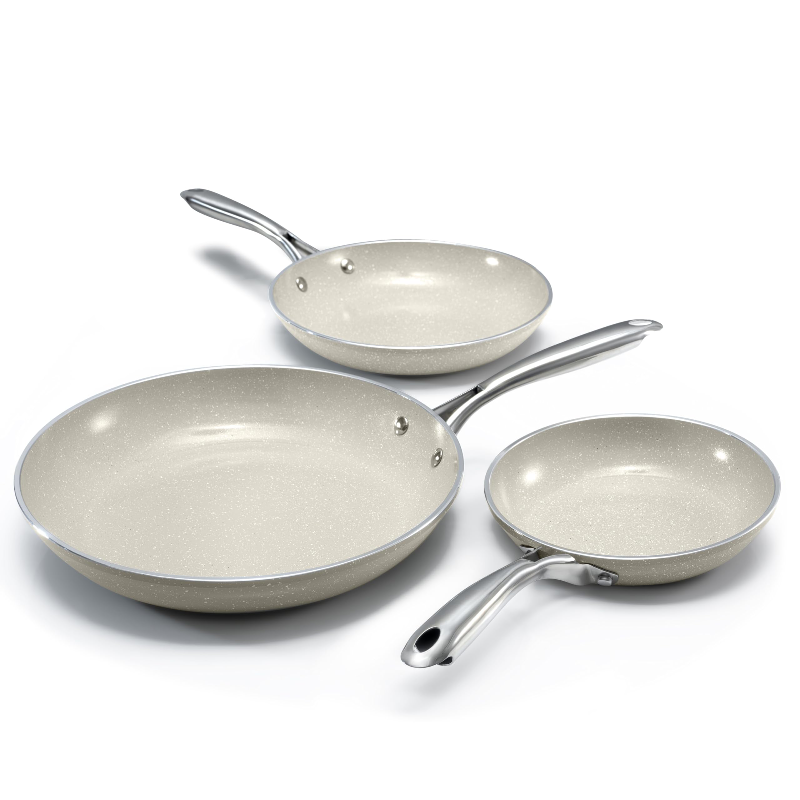 Granitestone Ceraluxe 3pc Non Stick Frying Pans Set