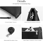 befen Genuine Leather Crossbody Bags for Women, Small RFID Leather Cross Body Purses Shoulder Handbags