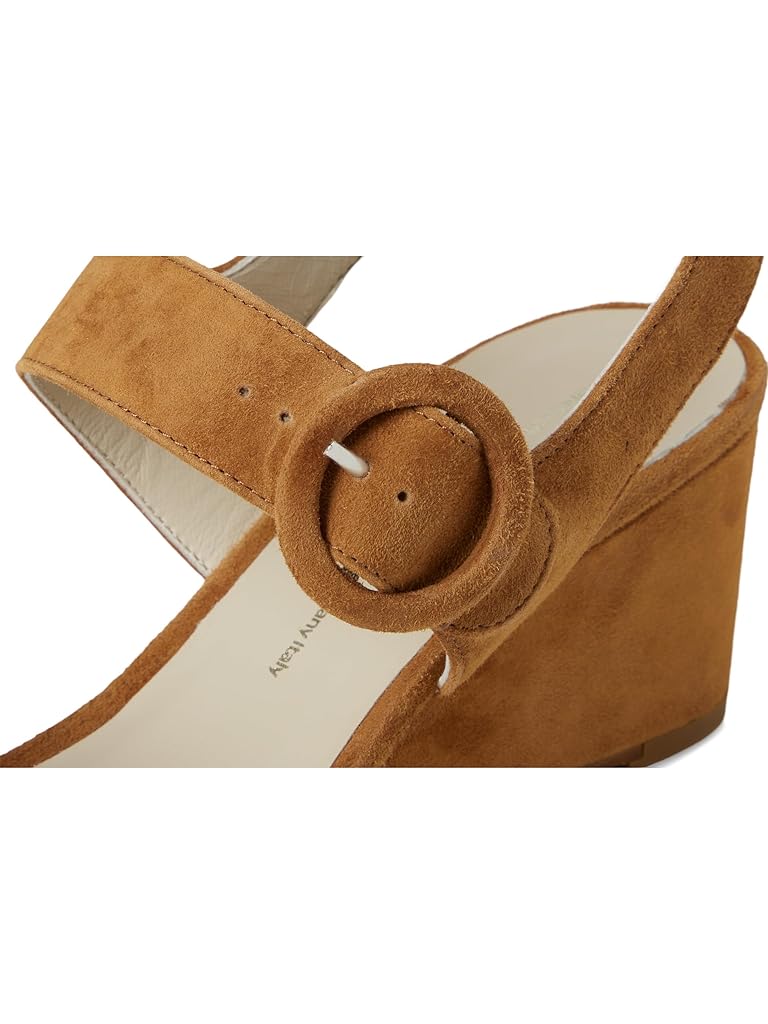 Tan SAS Carine Quarter Strap Wedge Sandals