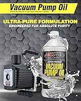 Vista 2 de HCPRO HCVPO128 - Aceite de bomba de vacío súper premium, aceite de refrigeración sintético universal de 1 galón, fórmula sin nebulización para un
