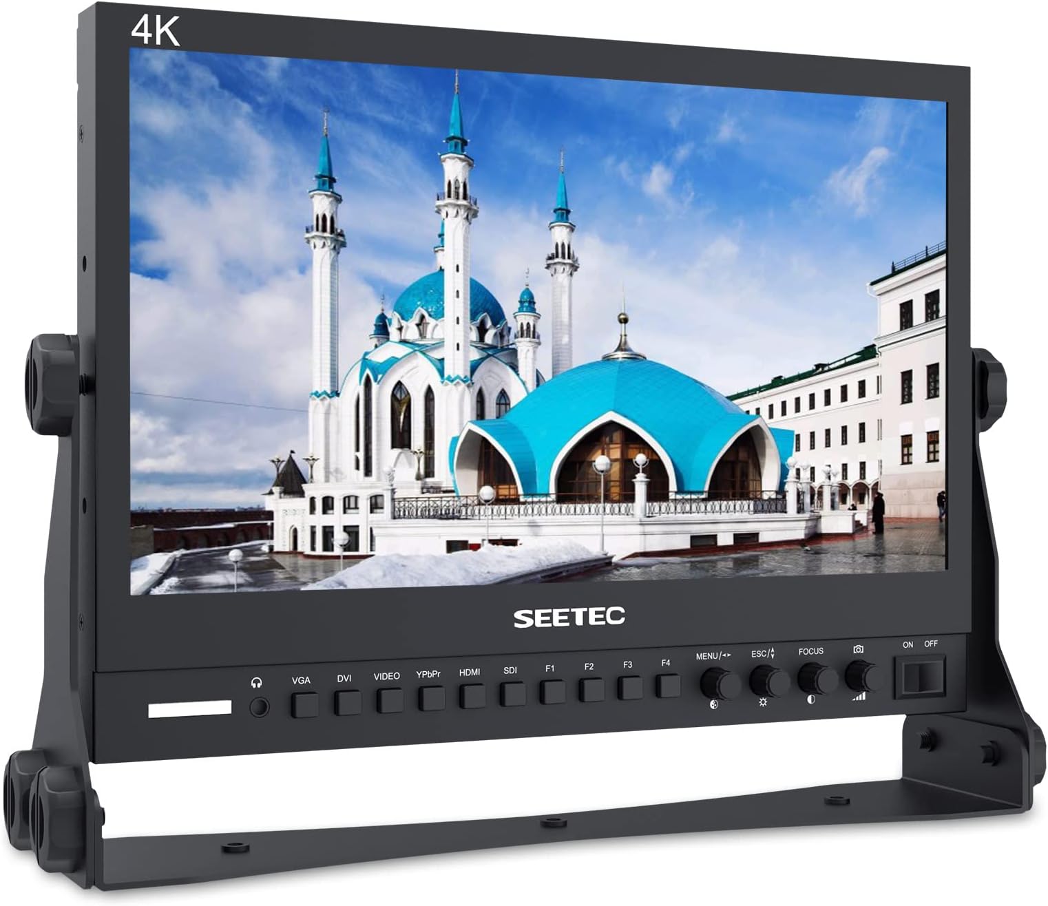 SEETEC P133-9HSD 13.3 Inch Pro SDI Broadcast Monitor Professional LCD Director Studio Production Monitoring IPS Screen Full HD 1920×1080 Aluminum Design with 3G-SDI 4K HDMI AV YPbPr