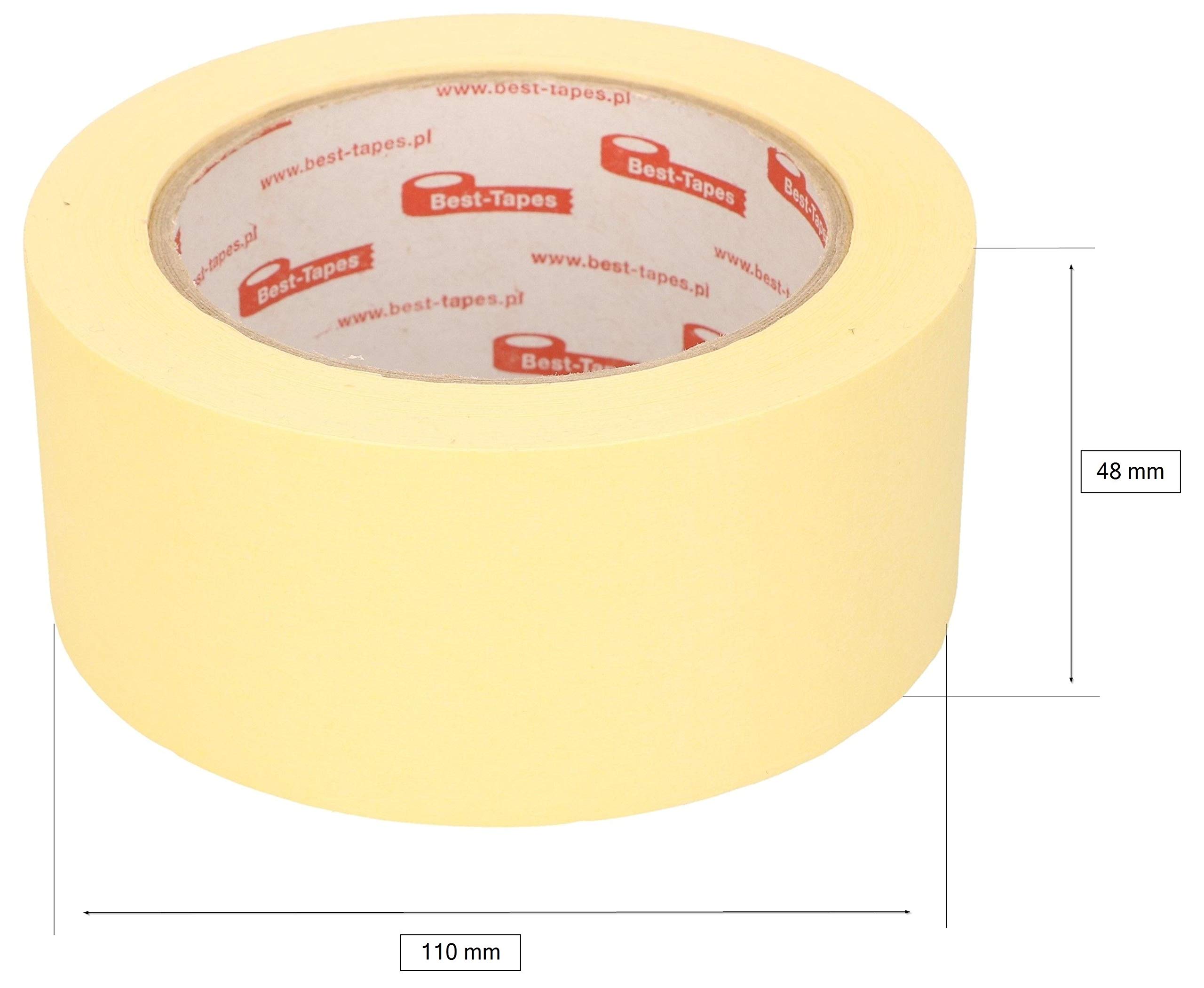 KOTARBAU® 20er Set Kreppband 48mm x 50m Selbstklebend Gelb Schutzband bei Malerarbeiten