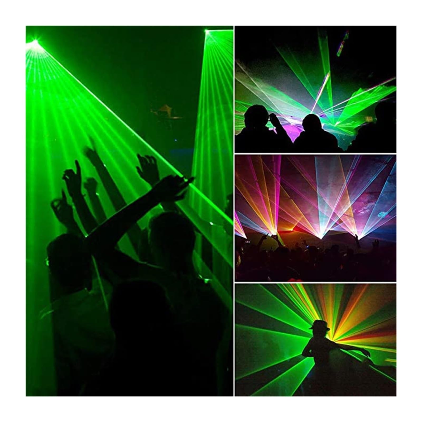 Światła sceniczne LED, 6 otworów LED Light RGBYC Kolorowy wzór linii wiązki światła DJ Disco Party Sterowanie DMX Muzyka Światło Do Tańca Urodziny Bar na wesele