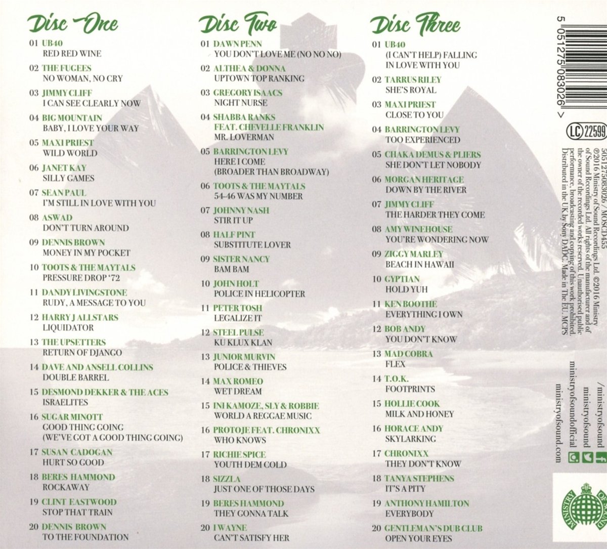 Ministry Of Sound: Chilled Reggae