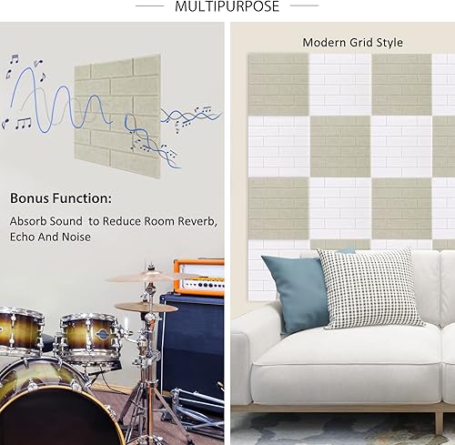 Miniatura 4 de BXI Tablón de anuncios de fieltro, 12 x 12 x 38 pulgadas, paquete de 6 tableros de visión autoadhesivos, tablero grueso y resistente con borde