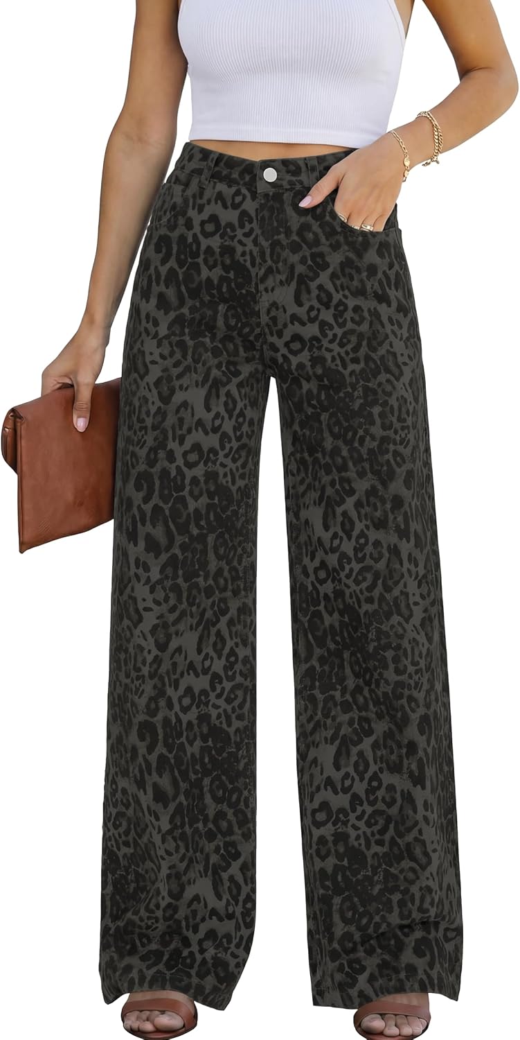 KICZOY Women Wide Leg Jeans High Waist Boyfriends 2026 Jean for Women Stretch Denim Pants
