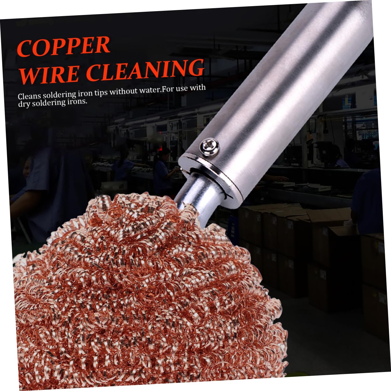 10 PCS Copper Soldering Tip Cleaning Balls Metal Nozzle Cleaner for Effective Soldering Iron Care Sturdy and Cleaning Tool
