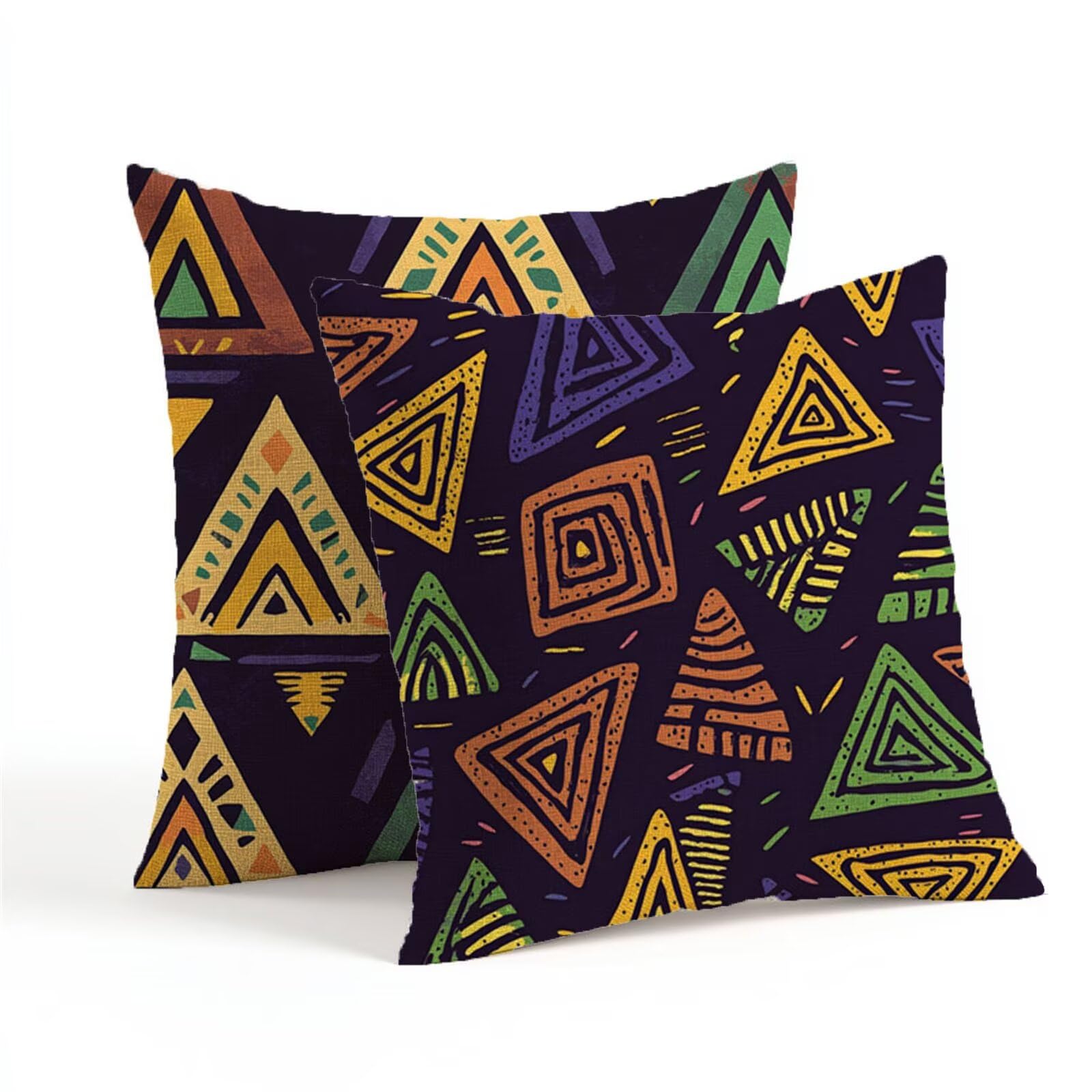 Taie d'oreiller carré velours décoratif et coussin extérieur imperméable jaune 50x50