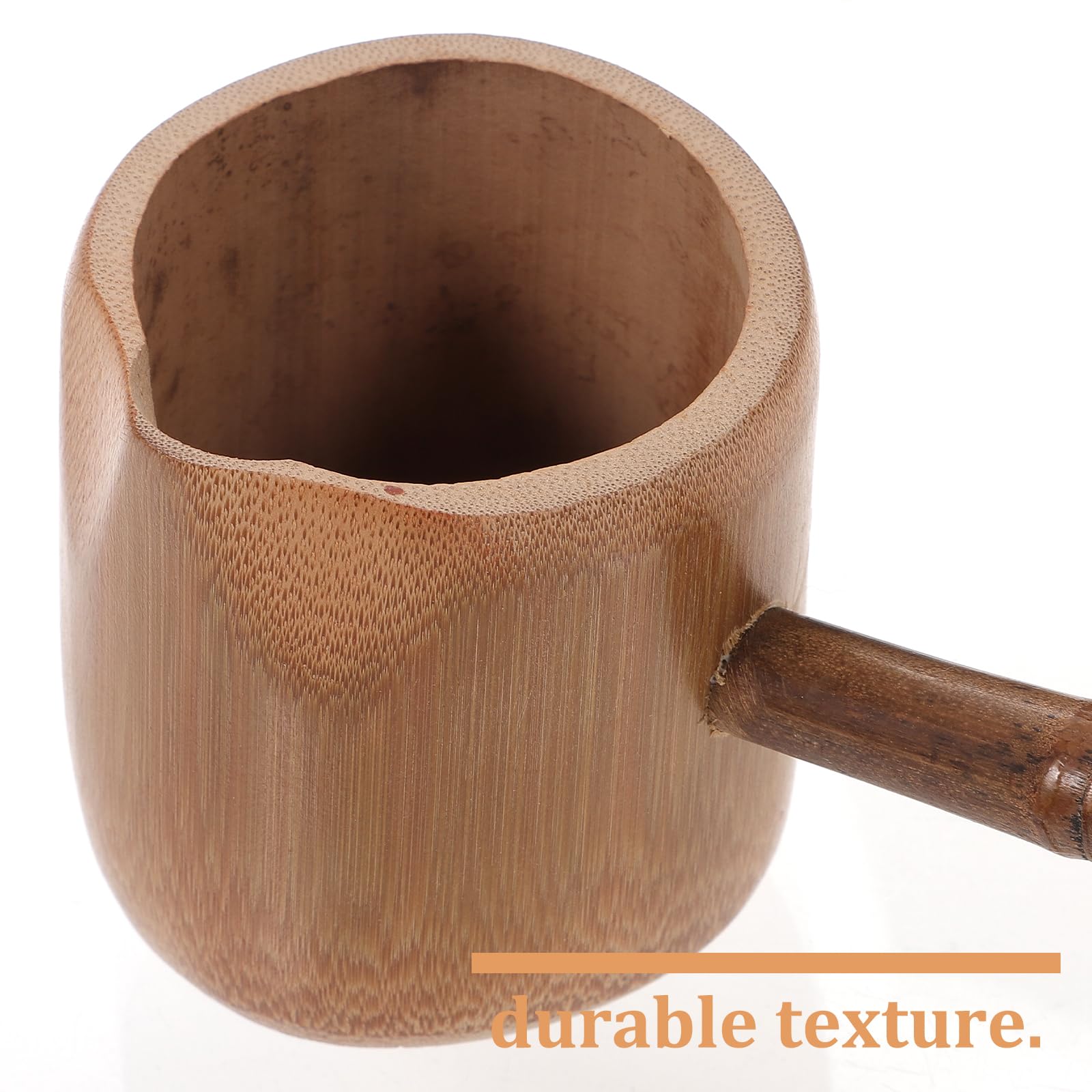 DOITOOL Louche en bois à long manche - Louche japonaise - Cuillère à eau pour la maison, le jardin, la cérémonie du thé