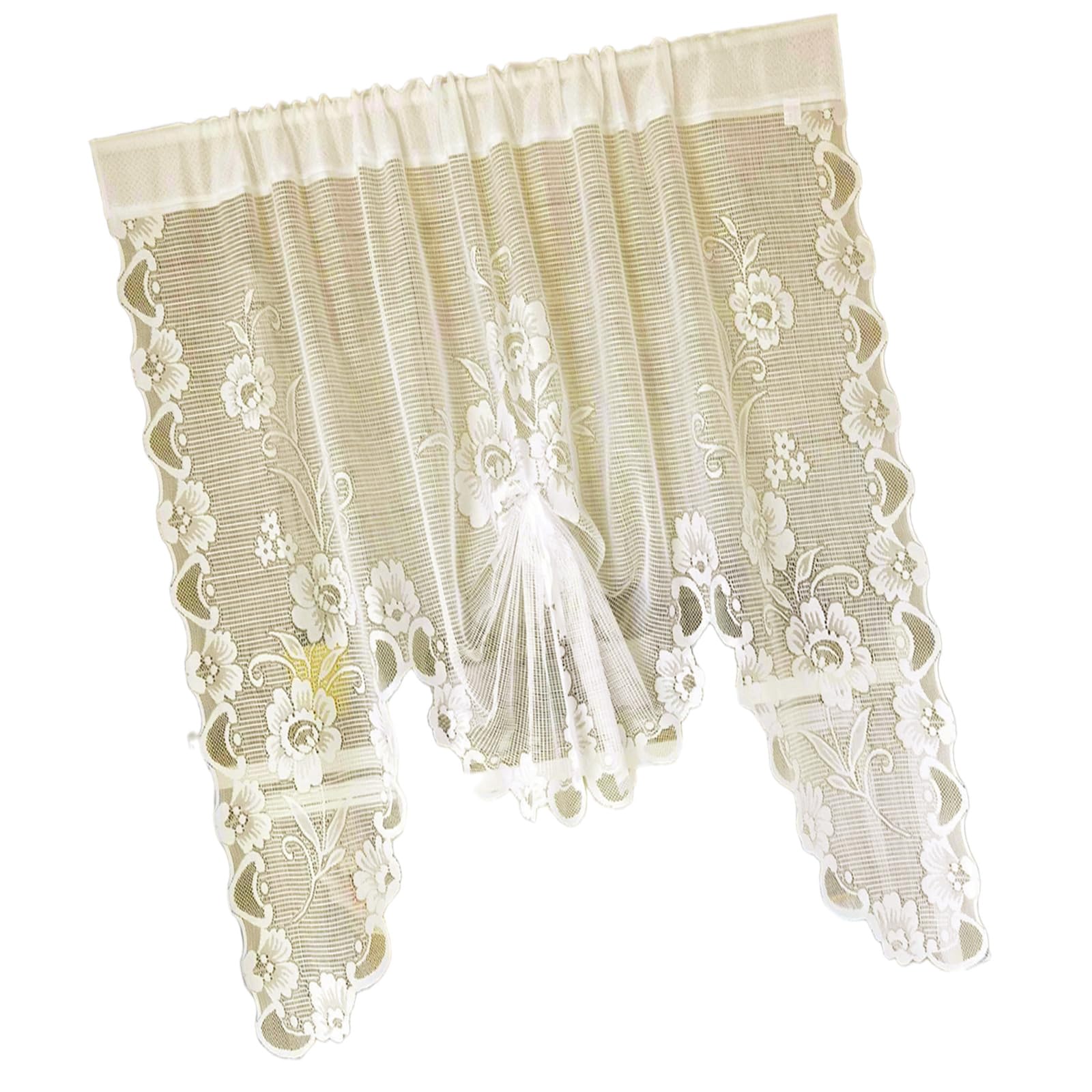 YROHGKPN Butterfly Window Curtain for Bedrooms Kitchens Breathable Polyester Cloth Enhances Indoor Ambiances Lace Window