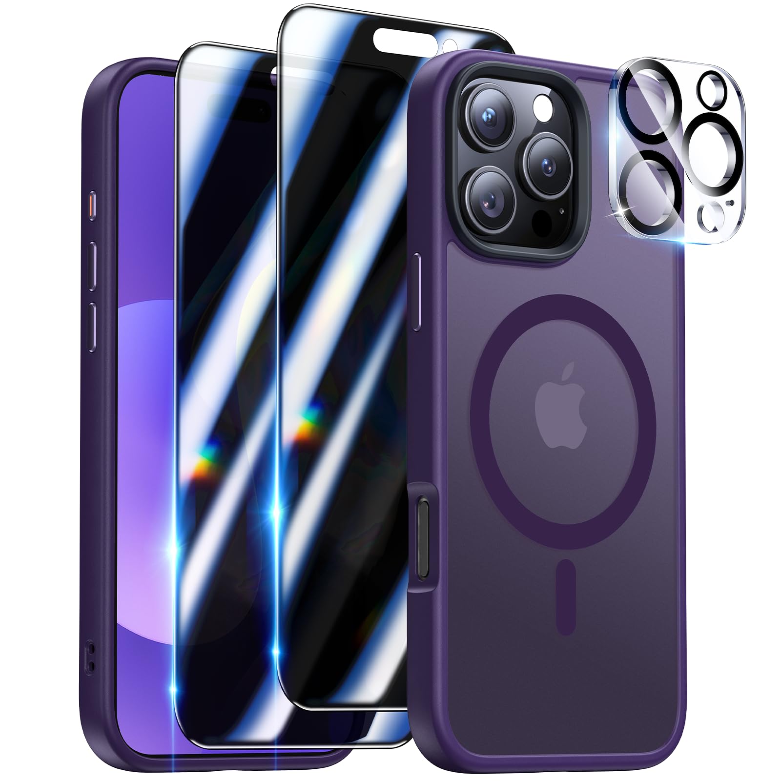Coque iPhone 16 Pro antichoc violette pour protéger votre écran