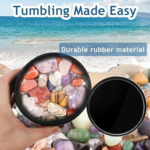 Professional Rock Tumbler Kit, Electric Rock Polisher, Adjustable Speed Rotary Rock Polisher Machine, Strong Operating Power
