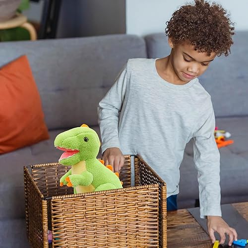 Miniatura 5 de TieGokii Lindos animales de peluche de dinosaurio, peluches de tiranosaurio de 9.84 pulgadas, gran regalo de cumpleaños para niños y niñas de 3, 4,