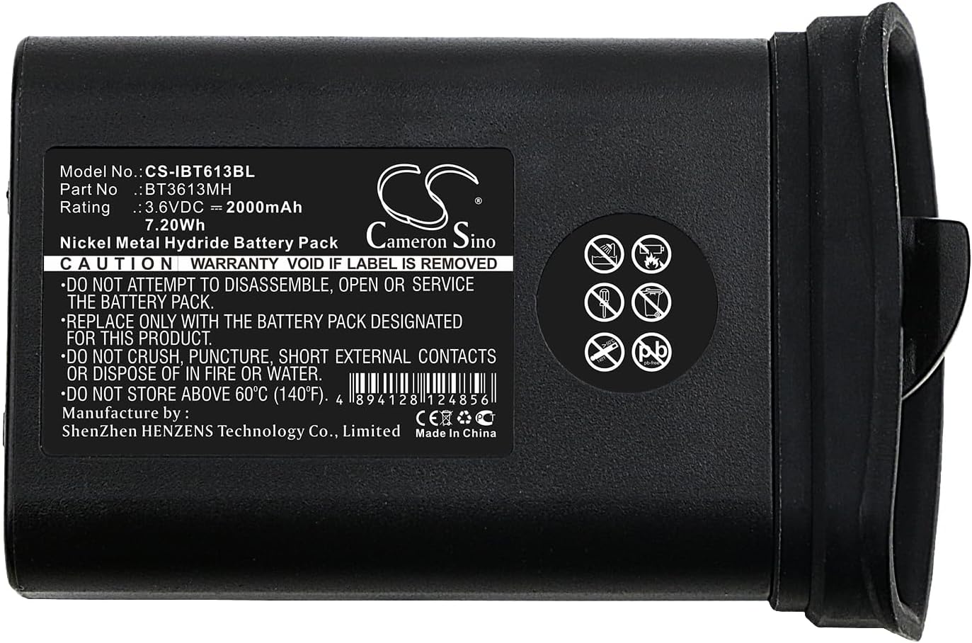 Cameron Sino Battery for Itowa 1406008, Winner, Winner Serial PN:Itowa BT3613MH 2000mAh / 7.20Wh