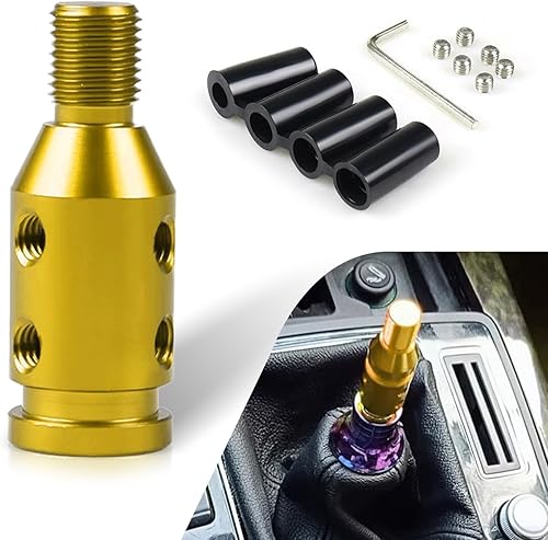 1 adaptador de perilla de palanca de cambios, convertidor de rosca de cabeza de engranaje de automóvil, adaptador para palanca de cambios no