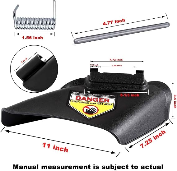 731-07131 Lawn Mower Side Discharge Chute, Compatible with MTD, Cub Cad, Craftsman, Murray Hand-Pushed Lawn Mower, Also for Troy Bilt Mower TB110, TB130, TB200, TB230, TB240, etc, Replaces 731-7131