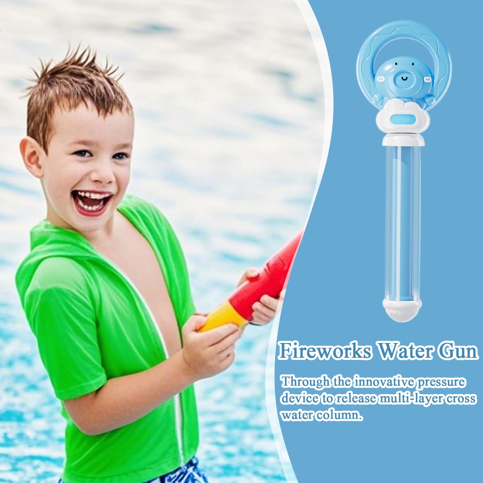 Aspersor De Agua Giratorio Con Luces – Juguete De Exteriores De 360° Para Piscina Y Jardín, Boquilla Regulable, Fácil De Usar, Para Niños +3 Años, Verano Y Playa