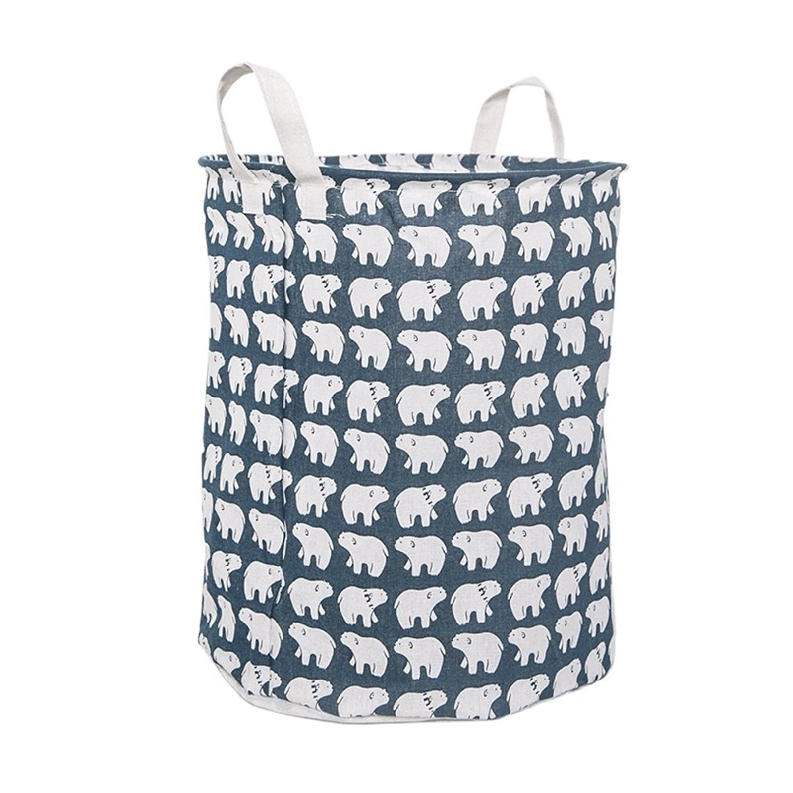 Dirty Clothes Bucket Household Storage Basket For Bedroom(Color3)