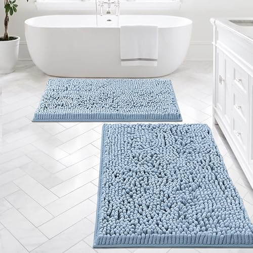 Miniatura 24 de H.VERSAILTEX Alfombras de Baño Tapete de Baño Alfombras de Baño Tapetes de Baño para Baño Antideslizante Extra Grueso Rebotante Suave Chenille