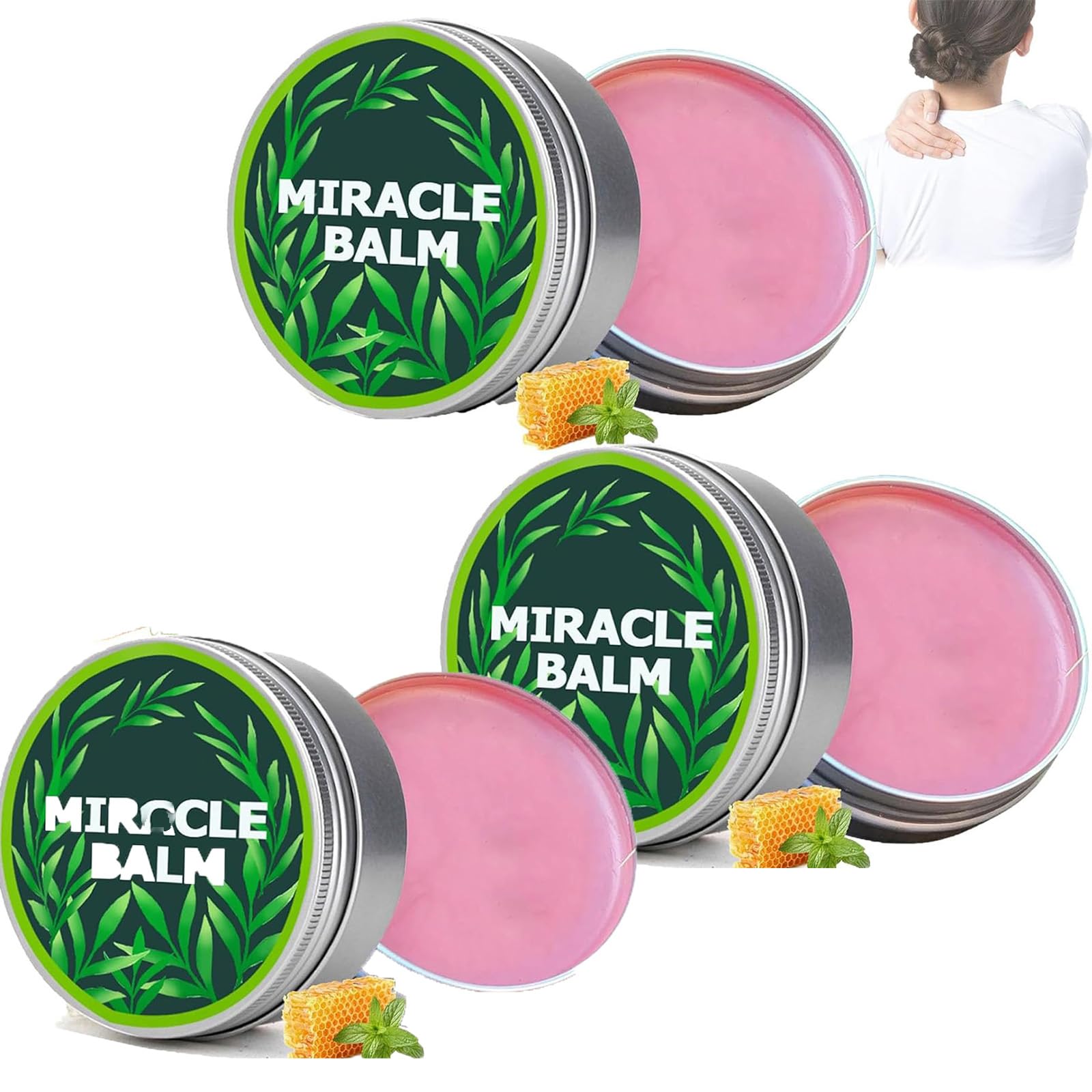 Senzio Miracle Balm, Senzio Balm, Soothing Joint Cream for Back, Soothing Joint Cream Moisturizer for Back, Hands, Feet, Help You Feel Relaxed and Comfortable (3pcs)