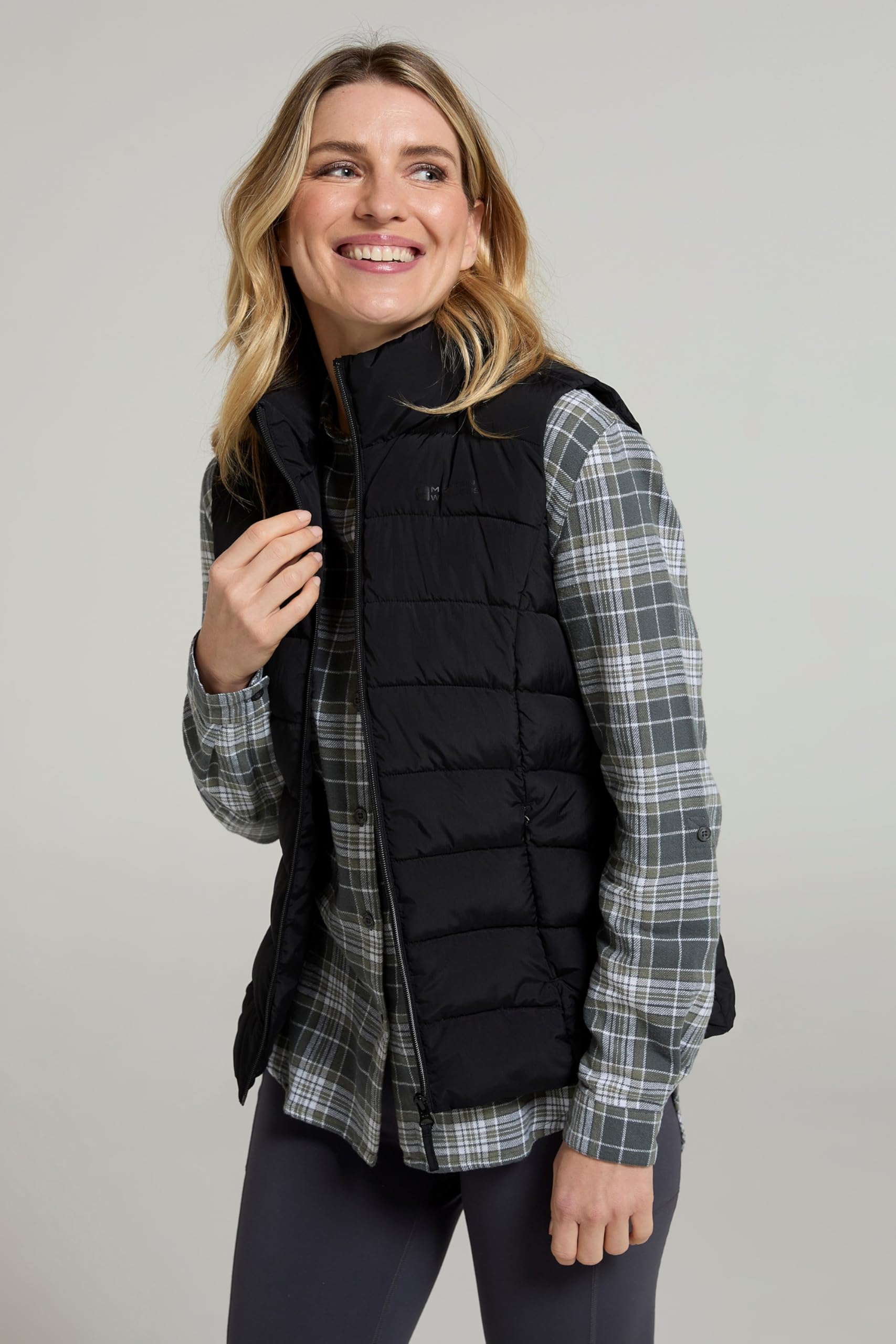 Mountain Warehouse Opal Doudoune pour Femme - Veste matelassée légère, sans Manche, Hydrofuge, résistante Eau et Pluie - randonnée, Printemps été
