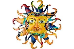 Metal Sun Outdoor Wall Decor