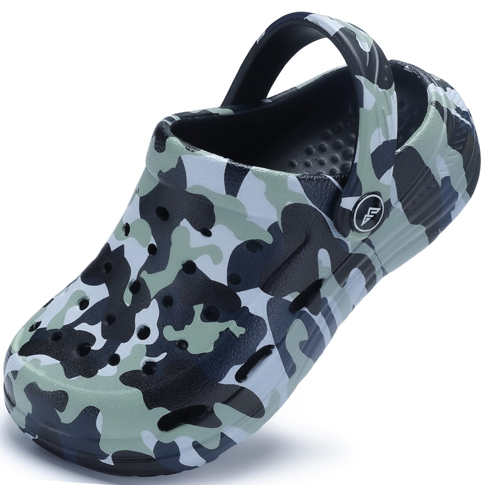 Kids Tie Dye Garden Clogs for Boys Girls | Lightweight Slip-On Water Shoes with Arch Support