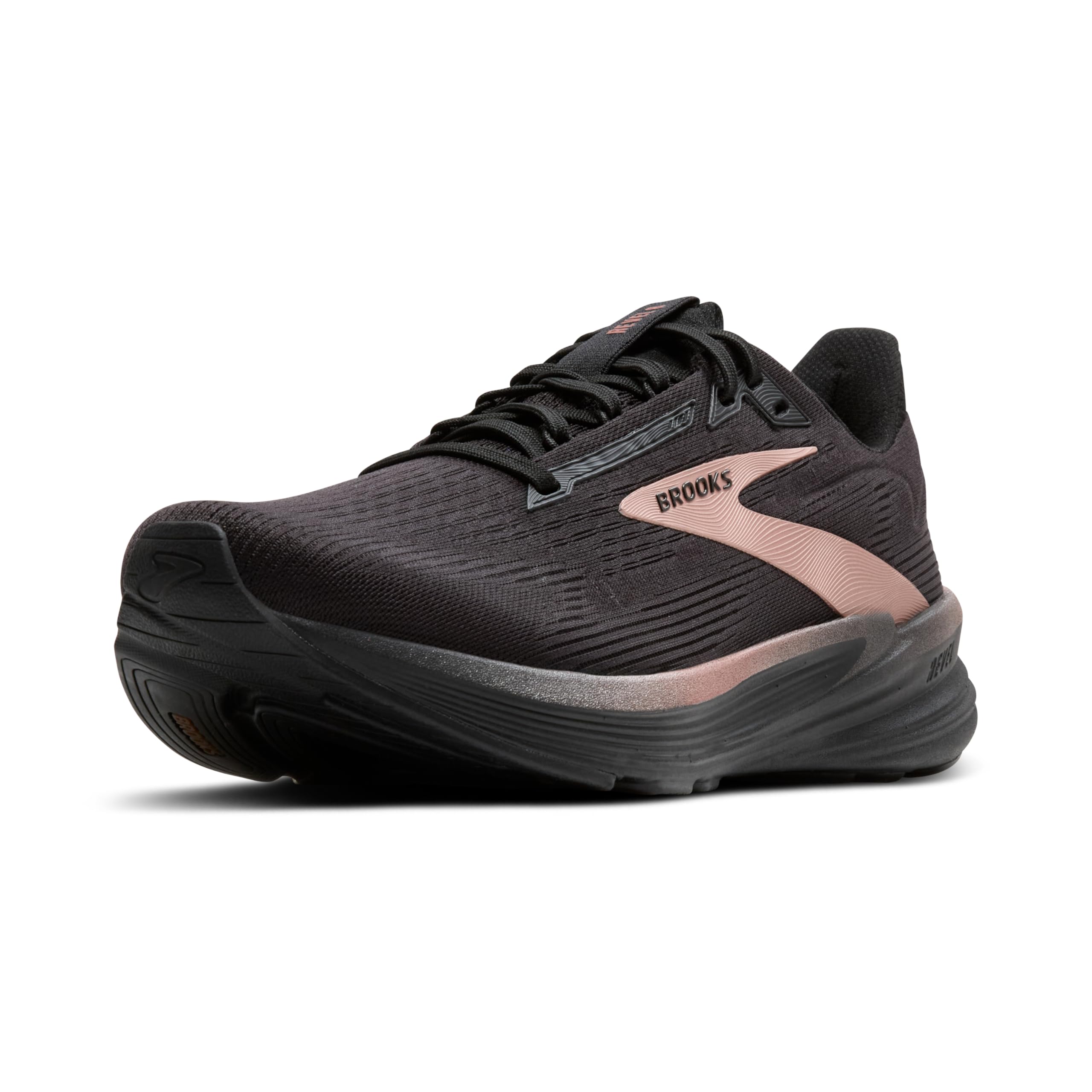 BROOKS Revel 8, Zapatillas Deportivas Mujer, Black Black Rose Gold, 41 EU
