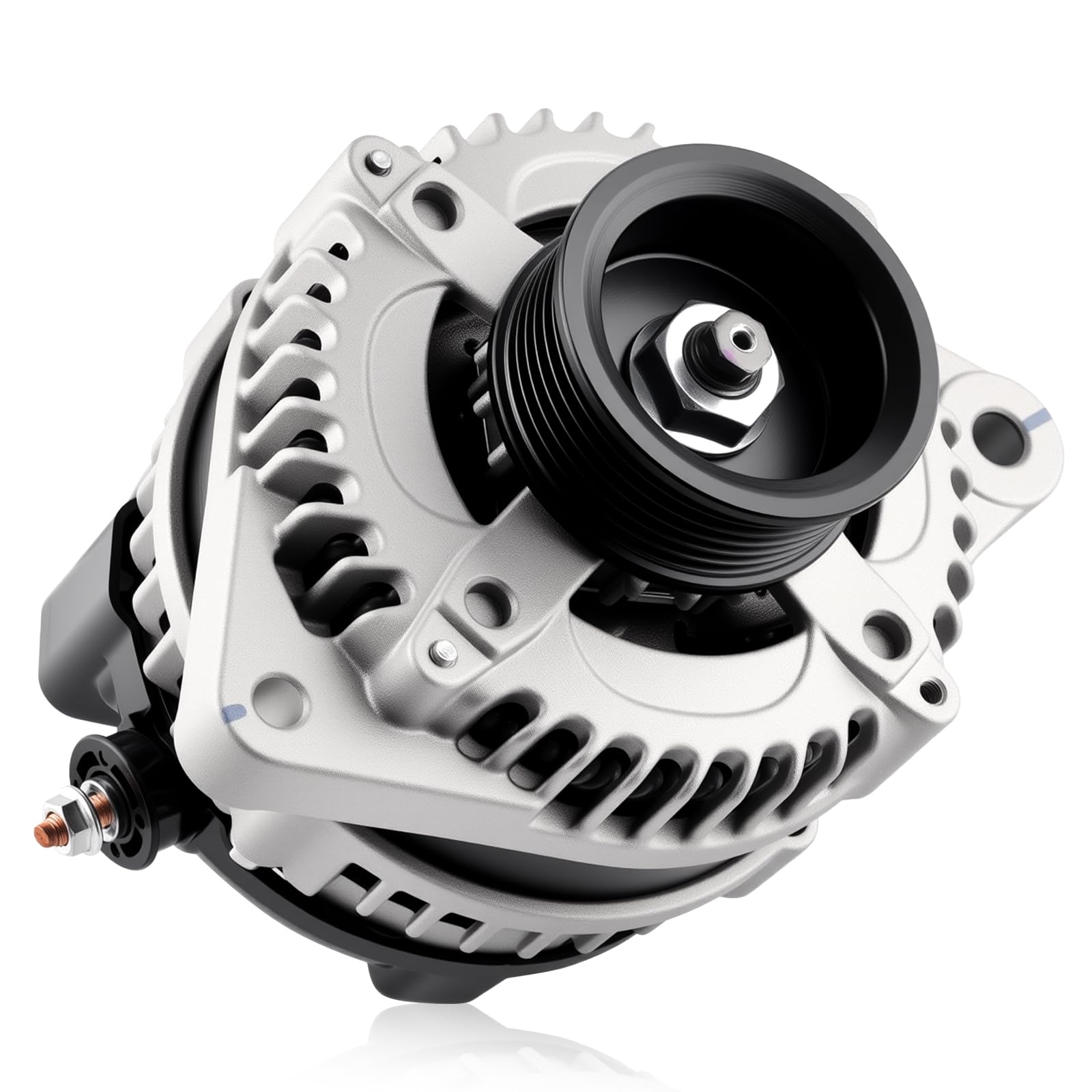 11392 Car Alternator Fit for Honda Accord 2008-2012, for Honda Accord Crosstour 2010 3.5L V6 Automotive Replacement Alternators 31100-R70-A01, 104210-5910 Alternator 130A 6-Groove Pulley-image-34