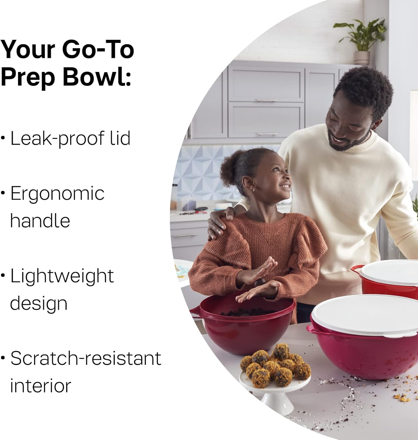 Tupperware Brand Thatsa Mega Prep & Storage Bowl, 10L (42 Cup) - Dishwasher Safe & BPA Free - Airtight, Leak-Proof Food Container with Lid - Extra Large & Lightweight