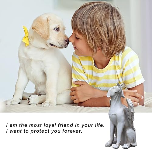Miniatura 34 de Dnoifne Estatua conmemorativa de perro ángel, piedras conmemorativas para mascotas para perros, regalos conmemorativos de perros ángeles, regalos