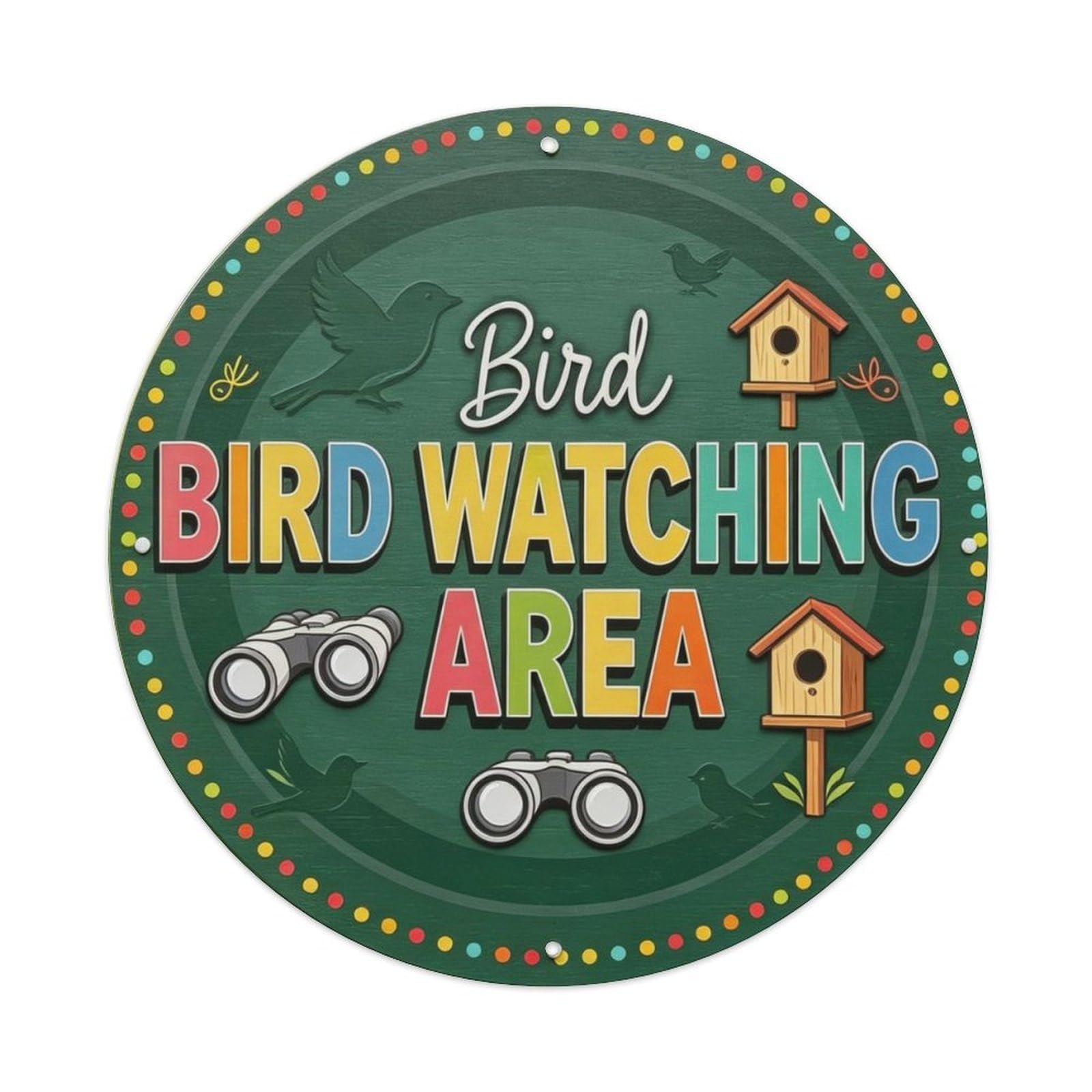 Bird Watching Area Nature Metal Tin Sign Plaque