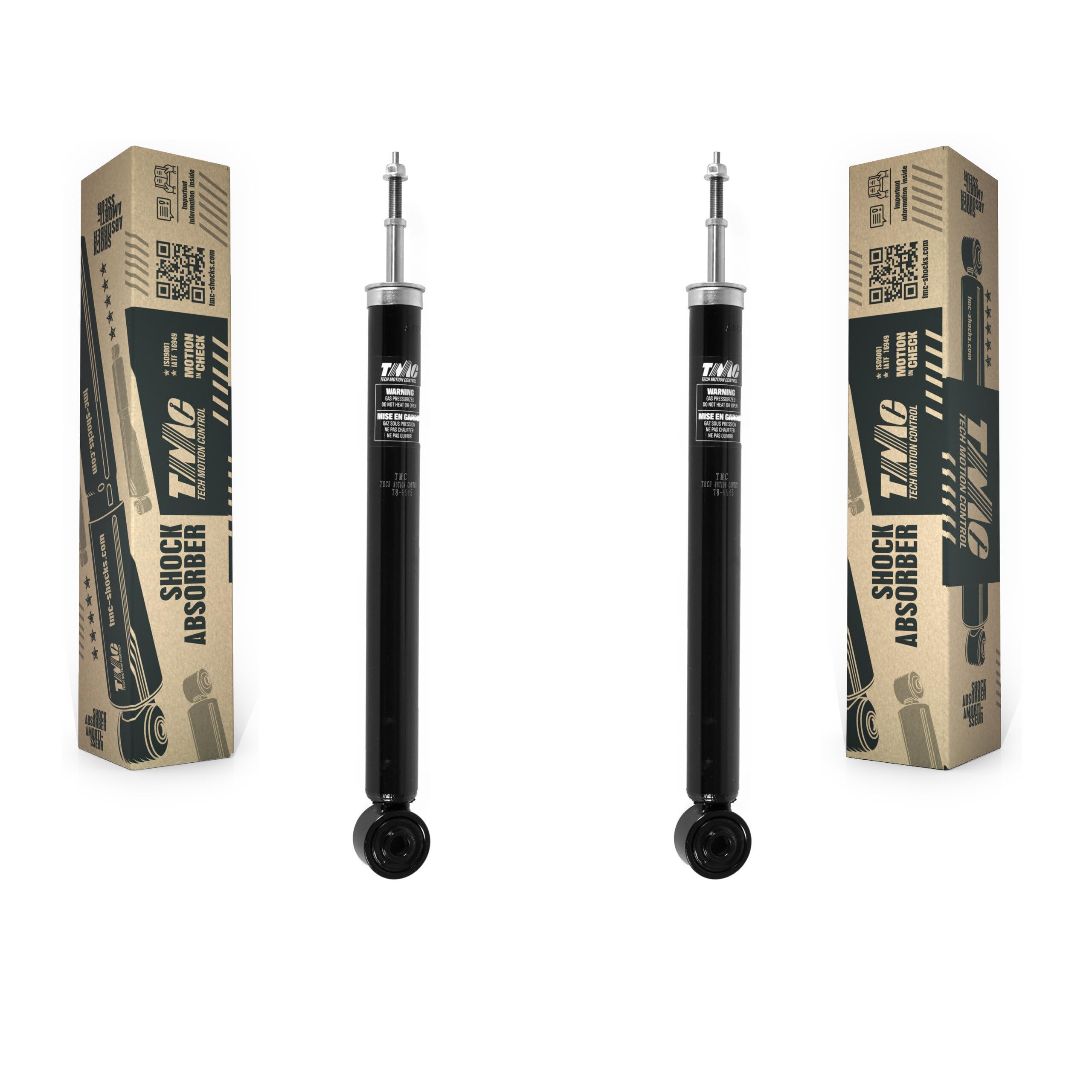 TMC Rear Suspension Shock Absorbers Pair Replacement For Honda Civic - Left Right Side (Driver Passenger) K78-100412
